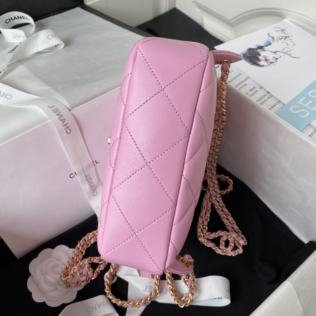 Lambskin Mini Backpack AS3884 Pink